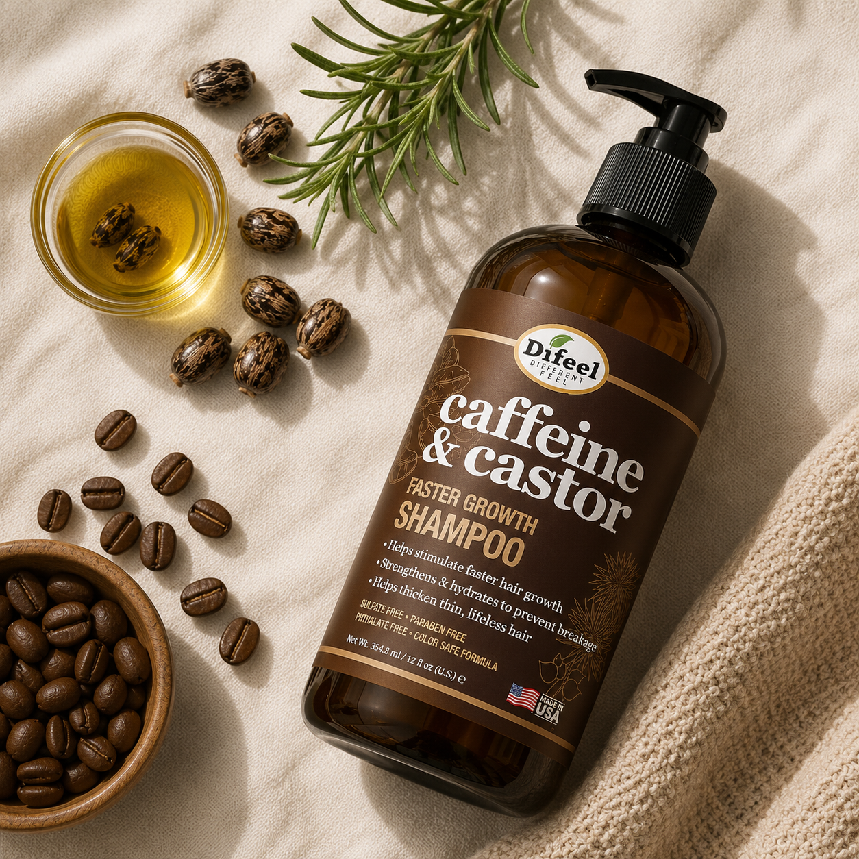 Caffeine & Castor Growth Shampoo